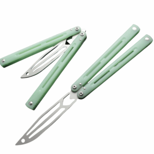 Trainer per coltello butterfly Cnc Process Sleeve Structure coltello butterfly Fancy Anti-Slip manico Unsharpened Practice
