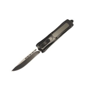 4 pollici Drip Manufacturing coltello a scatto fibra di carbonio manico