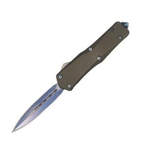 5.5 pollici Feather lama coltello OTF-blu