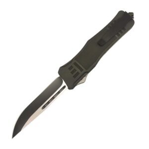 4pollici OTF Delta nero Straight Edge coltello