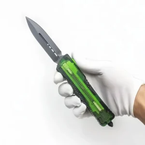 Clear Amber manico coltello OTF