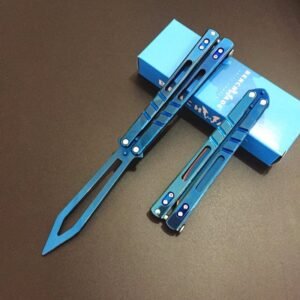 Butterfly swing coltello practice tool acciaio inossidabile outdoor tool unsharpened