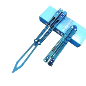 Butterfly swing coltello practice tool acciaio inossidabile outdoor tool unsharpened