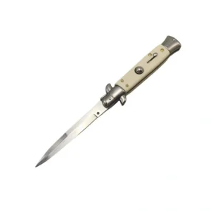 8.75 pollici Osseous Color manico coltello stiletto coltello a scatto