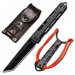 8pollici Tanto Camping pieghevole Slingshot coltello