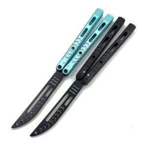 Variant practice butterfly 7075 aluminum uncut training coltello