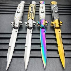 8.75 pollici Italian stiletto switch lama auto coltello tascabile