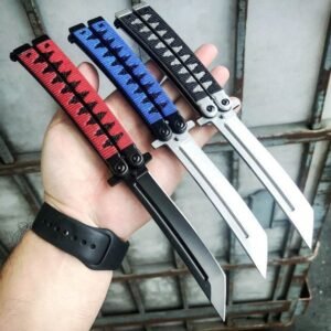 9.5pollici Samurai Japanese Style Tanto lama coltello butterfly Balisong