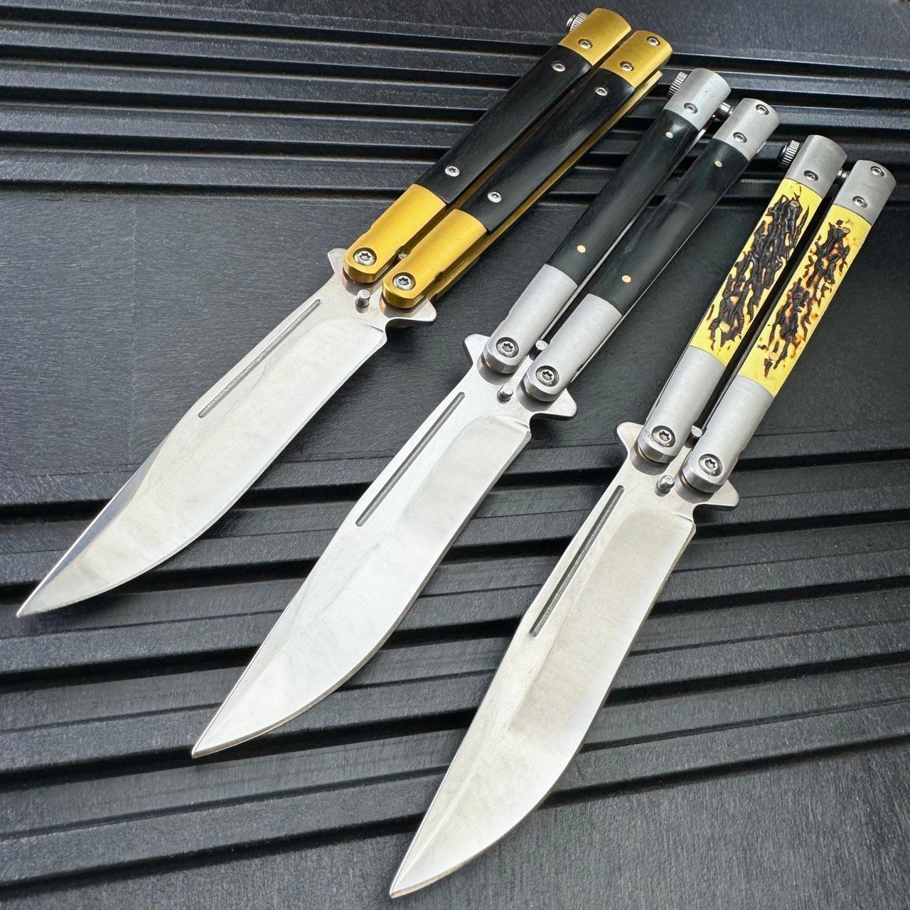 Drop Point Balisong coltello butterfly 1 Drop Point Balisong coltello butterfly