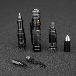 Multi Function penna tattica Emergency Flashlight Screwdriver Bottle Opener Window Breaker Outdoor Survival Self Rescue EDC Tool