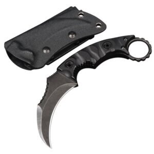 Coltello karambit Camping Survival Outdoor coltello collezione responsabile D2 Straight coltello alta durezza tattico coltello Integrated Claw coltello