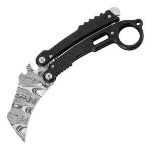 Coltello karambit Camping tattico coltello alta durezza Etched Butterfly Claw coltello Handmade coltello
