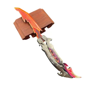 Call of Duty game peripheral lightning flame shadow metal coltello butterfly unsharpened