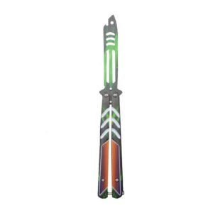 Pieghevole unsharpened butterfly practice coltello outdoor CSgo coltello butterfly