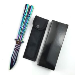 CSGO butterfly practice coltello unsharpened portable pieghevole