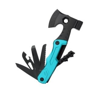 Multifunctional ascia da sopravvivenza pliers coltello pieghevole pliers hammer with flint multi-purpose tool portable collezione responsabile ascia---blu