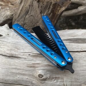 Balisong Butterfly Comb Outdoor Camping Practice Comb Ball Bearings, Practice Tools Butterfly Comb