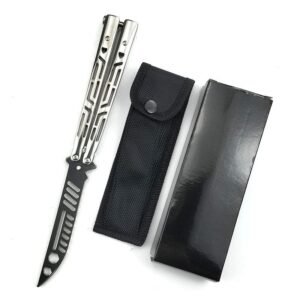 CSGO butterfly practice coltello unsharpened portable pieghevole