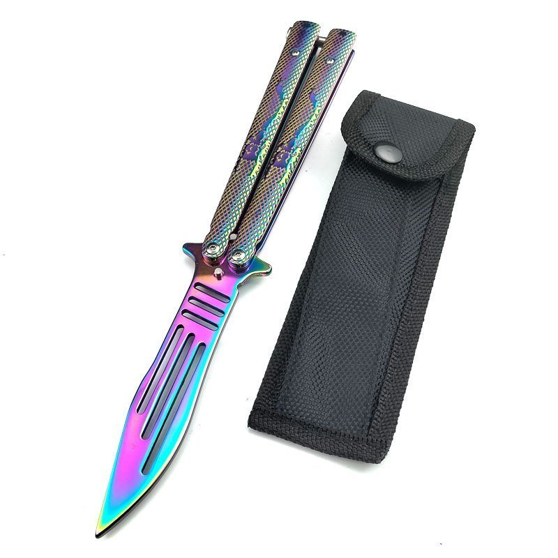 Hot selling unsharpened butterfly practice coltello 1 Hot selling unsharpened butterfly practice coltello