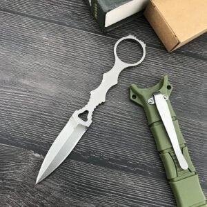 Coltello a lama fissa acciaio inossidabile lama with Kydex Sheath Camping Portable Survival tattico Multitools Hand EDC Knives