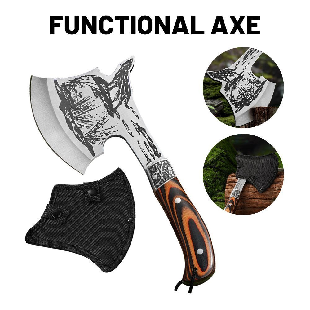 MultiPurpose ascia, ascia da sopravvivenza Multi-function Outdoor Camping tattico Wolf-head ascia Hunting Tools Portable Tomahawk 1 MultiPurpose ascia, ascia da sopravvivenza Multi-function Outdoor Camping tattico Wolf-head ascia Hunting Tools Portable Tomahawk