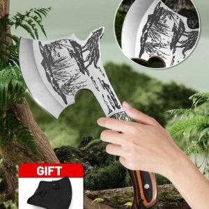 MultiPurpose ascia, ascia da sopravvivenza Multi-function Outdoor Camping tattico Wolf-head ascia Hunting Tools Portable Tomahawk