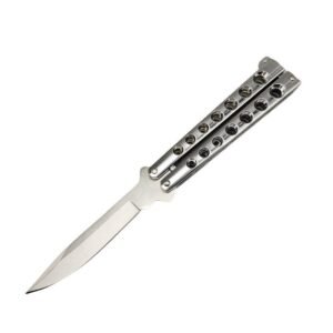 Alta qualita Helix Butterfly coltello balisong argento