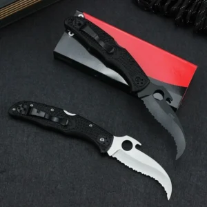 Coltello karambit Full Tooth pieghevole Claw coltello Outdoor coltello Portable coltello pieghevole Pocket Edc coltello