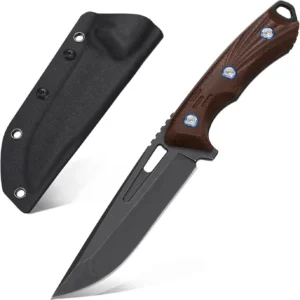 EF127 fixed straight coltello 14C28N steel + coarse grain imported linen manico coltello da sopravvivenza