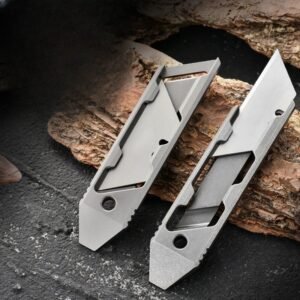 Titanium taglierino Alloy coltello multiuso Edc Hidden lama collezione responsabile collezione responsabile Retractable coltello Art coltello Paper Cutter