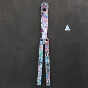 Coltello butterfly Flip Hand coltello Training coltello pieghevole Squid Safe No Open Edge
