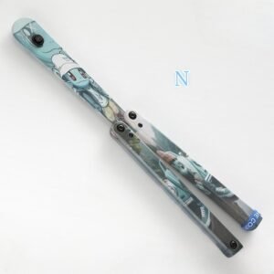 Coltello butterfly Jenny Fancy Plastic coltello Training coltello pieghevole Squid