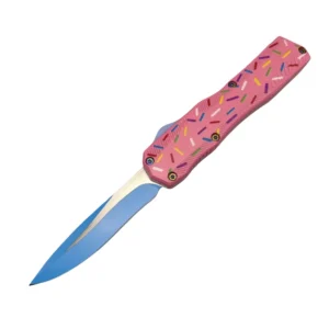 New rosa Donut coltello a scatto coltello OTF