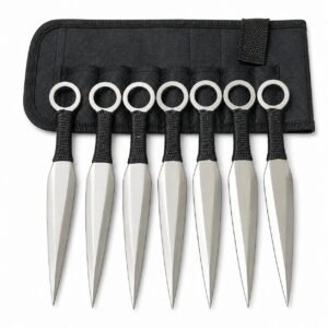 Coltello kunai decorativo da allenamento YF013 – 1 pezzo, Bianco