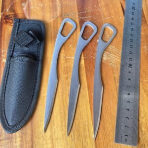 Set di coltelli da lancio da allenamento YF126 – 3 pezzi, Bianco
