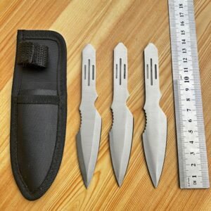 Set di coltelli da lancio da allenamento YF050 – 3 pezzi, Satinato