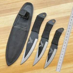 Set di coltelli da lancio da allenamento YF079-3 – 3 pezzi, Bianco